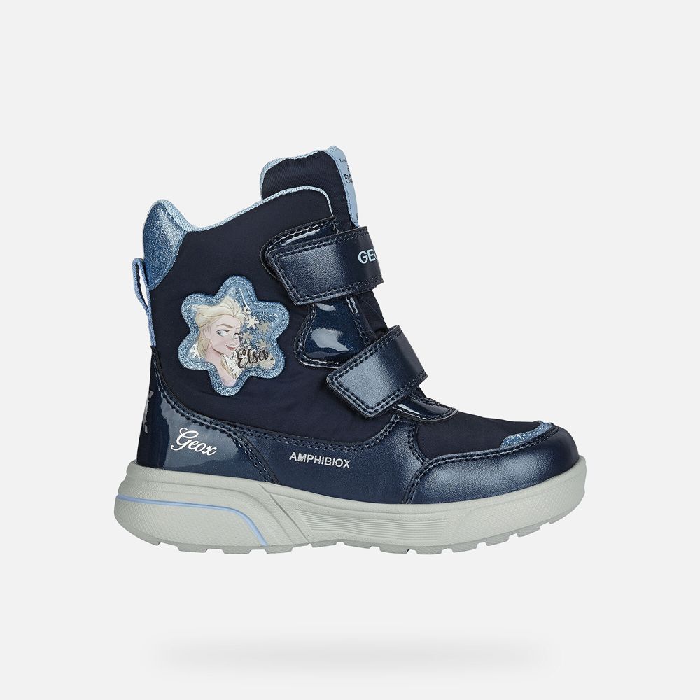 Geox Ankle Boots Navy Sveggen Abx - Geox Girls Shoes - QDCKGL249